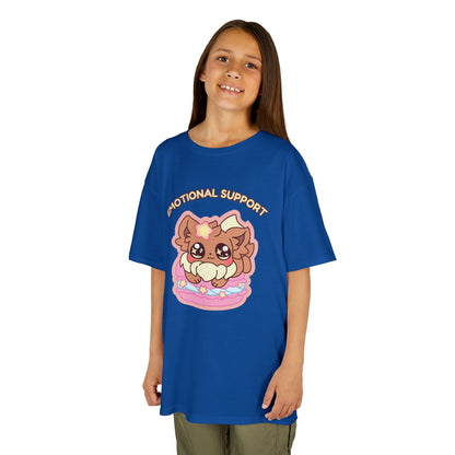 Kids Tee — Cute "Emotional Support"  Sugavee Graphic