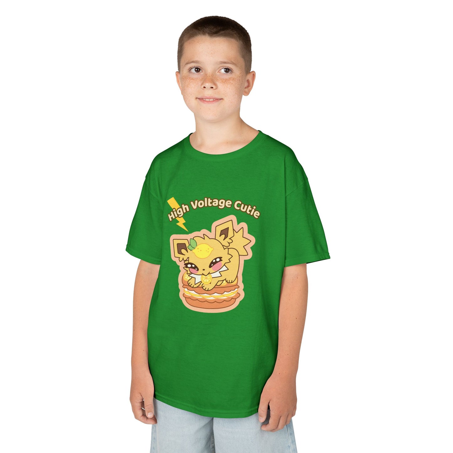 Kids Tee — Cute Honeylemolt "High Voltage Cutie" Graphic