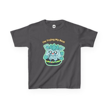 Kids Tee — Cute "I'm Trying My Best" Glaycegem Graphic