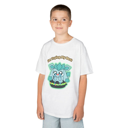 Kids Tee — Cute "I'm Trying My Best" Glaycegem Graphic
