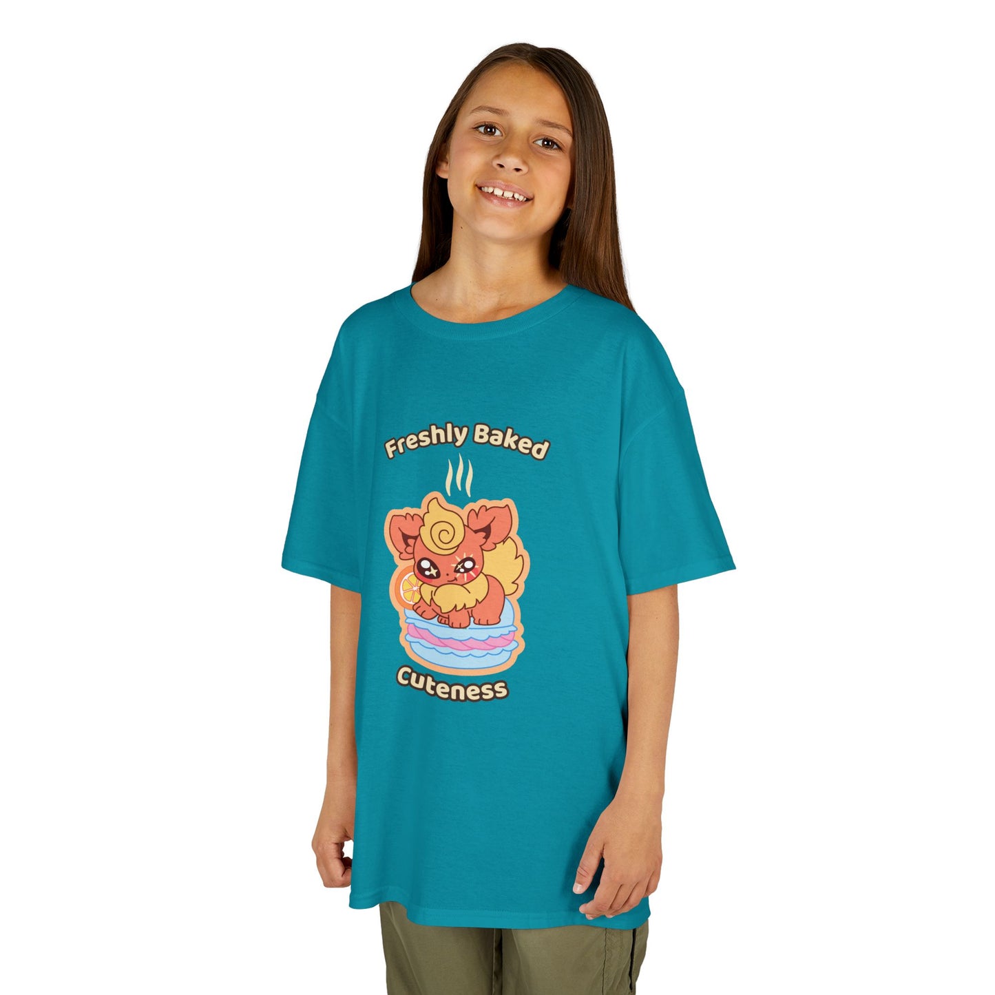 Kids Tee — Cute "Freshly Baked Cuteness" Flamzest Graphic