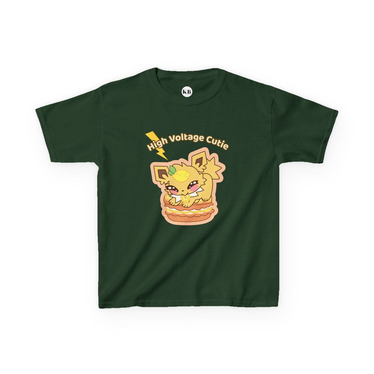Kids Tee — Cute Honeylemolt "High Voltage Cutie" Graphic