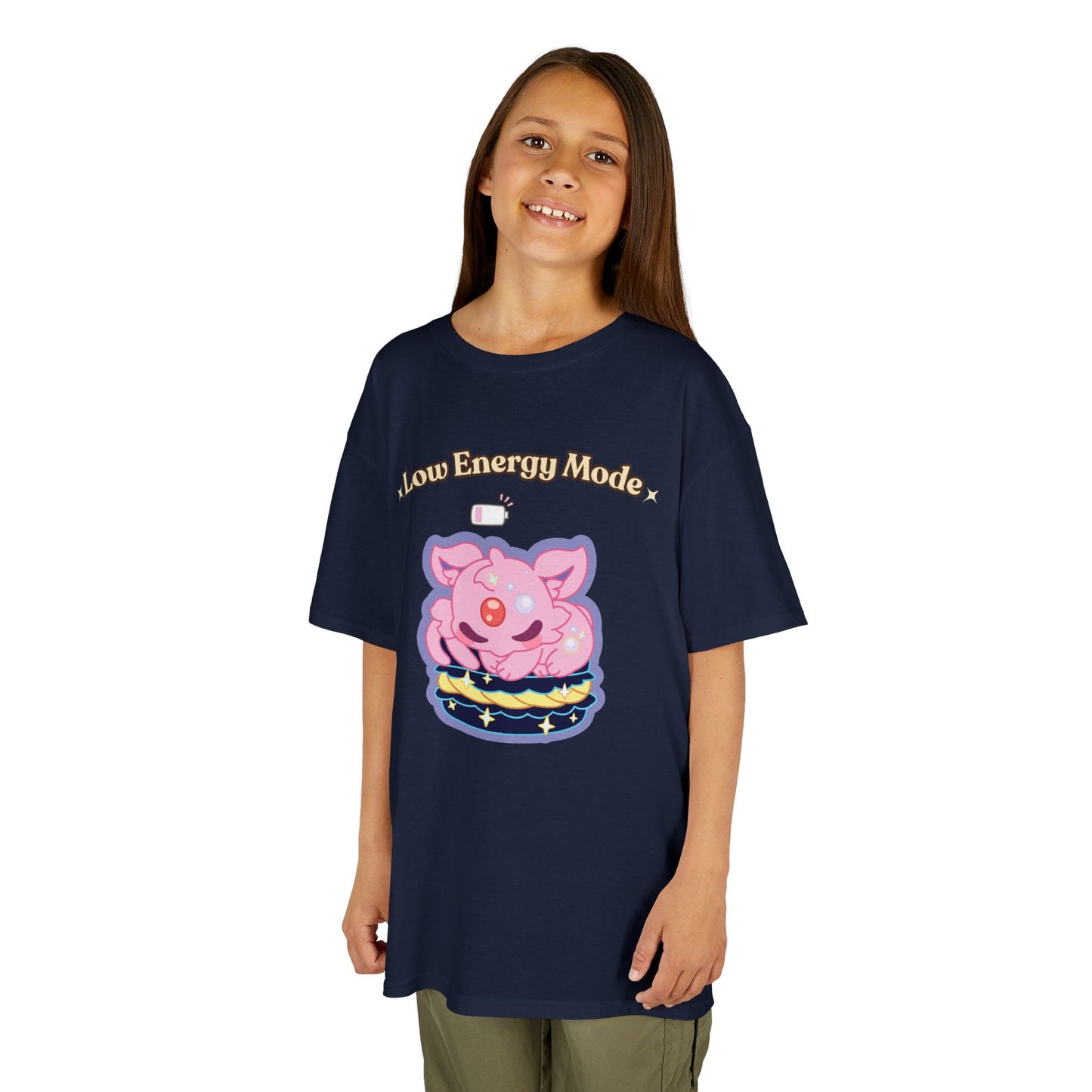 Kids Tee — Cute "Low Energy Mode" Dreamyeon Graphic