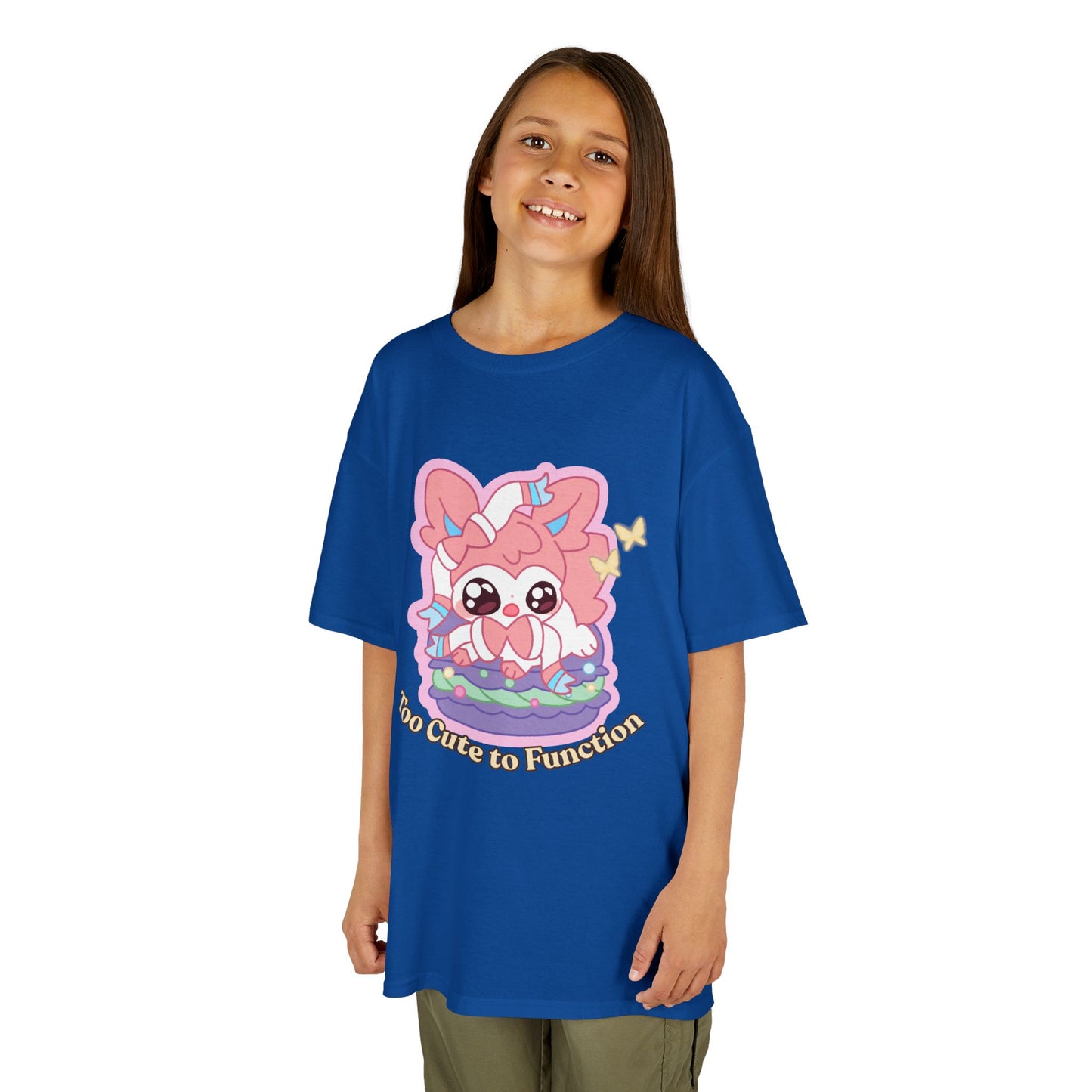Kids Tee — Cute "Too Cute to Function" Sylvepuff