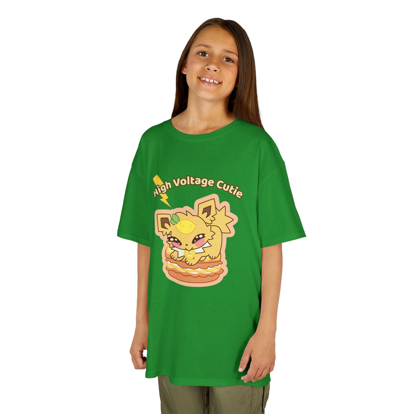 Kids Tee — Cute Honeylemolt "High Voltage Cutie" Graphic