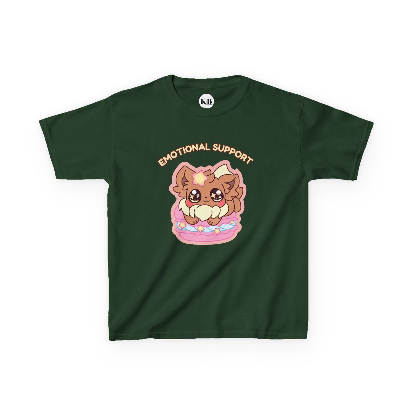 Kids Tee — Cute "Emotional Support"  Sugavee Graphic