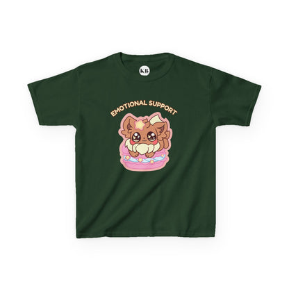 Kids Tee — Cute "Emotional Support"  Sugavee Graphic
