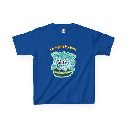 Kids Tee — Cute "I'm Trying My Best" Glaycegem Graphic