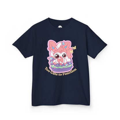Kids Tee — Cute "Too Cute to Function" Sylvepuff