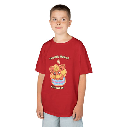 Kids Tee — Cute "Freshly Baked Cuteness" Flamzest Graphic