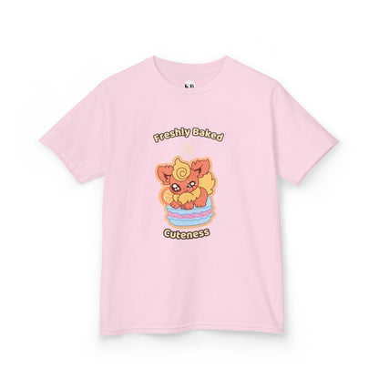Kids Tee — Cute "Freshly Baked Cuteness" Flamzest Graphic