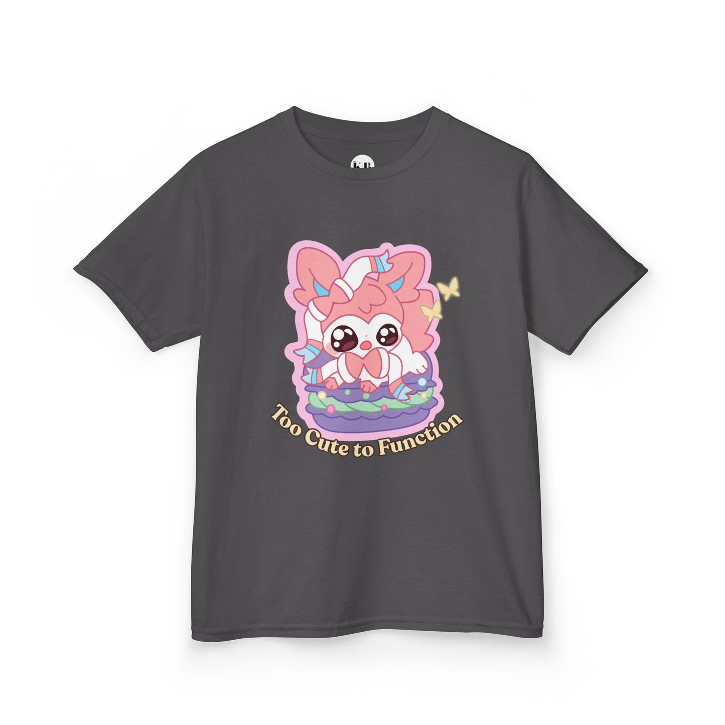 Kids Tee — Cute "Too Cute to Function" Sylvepuff