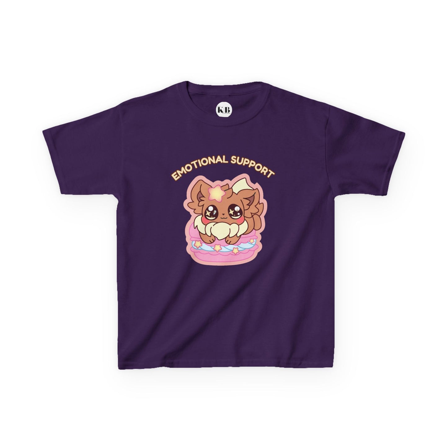 Kids Tee — Cute "Emotional Support"  Sugavee Graphic