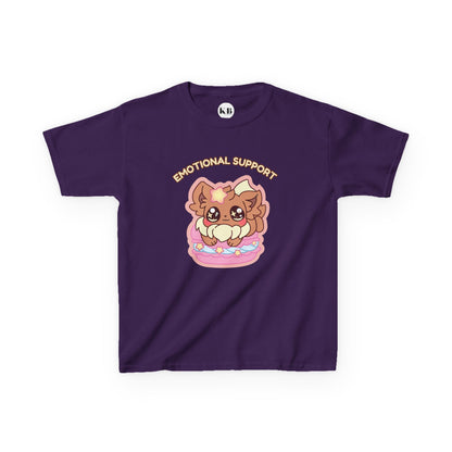 Kids Tee — Cute "Emotional Support"  Sugavee Graphic