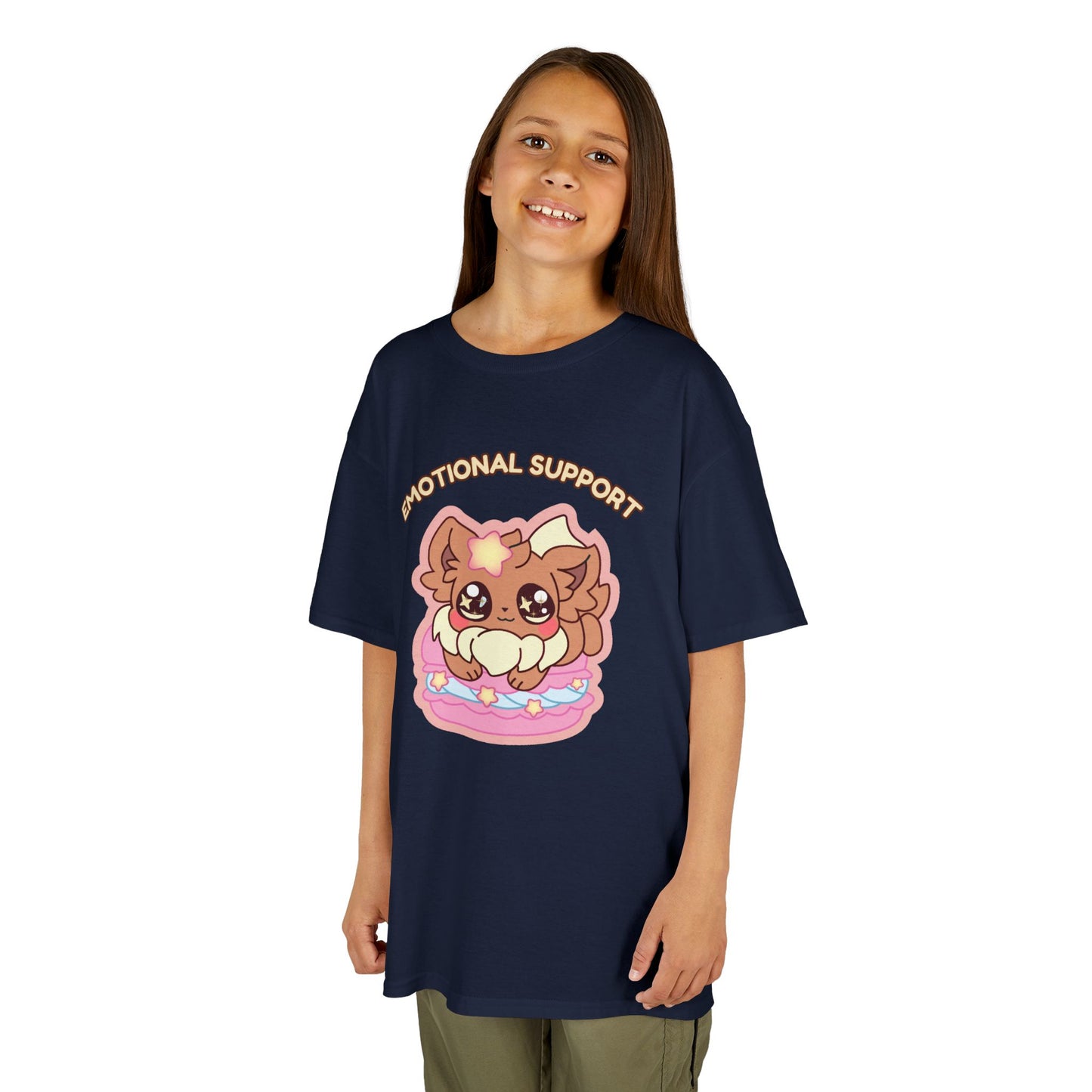 Kids Tee — Cute "Emotional Support"  Sugavee Graphic