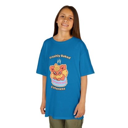 Kids Tee — Cute "Freshly Baked Cuteness" Flamzest Graphic