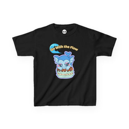 Kids Tee — Cute "Go With the Flow" Vapochocomint Graphic