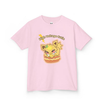 Kids Tee — Cute Honeylemolt "High Voltage Cutie" Graphic