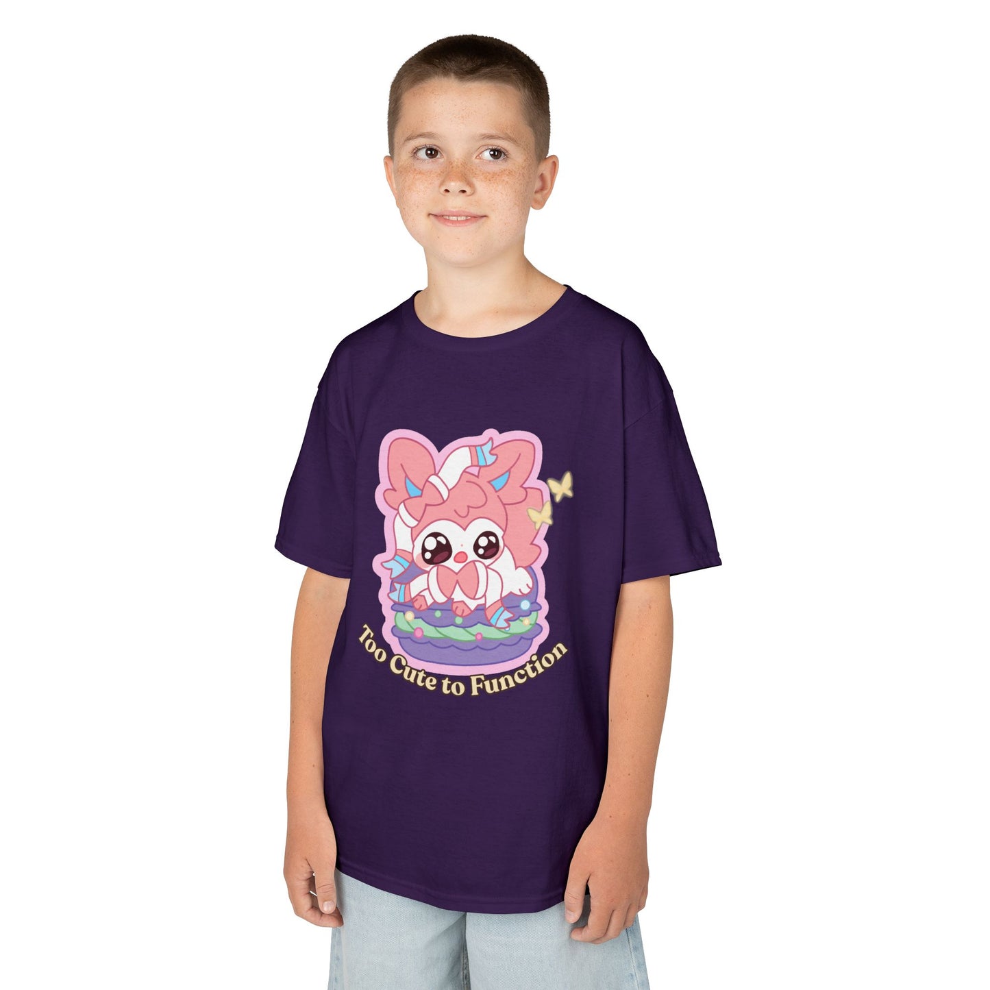 Kids Tee — Cute "Too Cute to Function" Sylvepuff