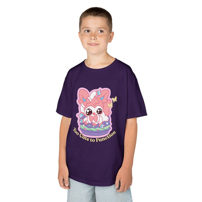 Kids Tee — Cute "Too Cute to Function" Sylvepuff