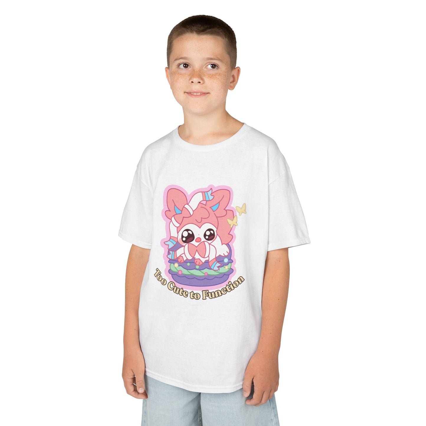 Kids Tee — Cute "Too Cute to Function" Sylvepuff