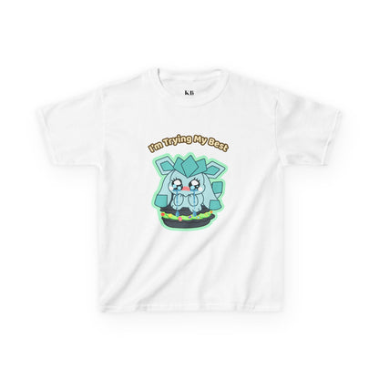 Kids Tee — Cute "I'm Trying My Best" Glaycegem Graphic