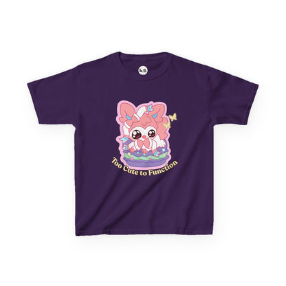 Kids Tee — Cute "Too Cute to Function" Sylvepuff