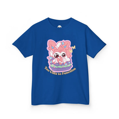 Kids Tee — Cute "Too Cute to Function" Sylvepuff