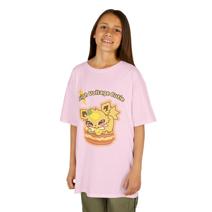Kids Tee — Cute Honeylemolt "High Voltage Cutie" Graphic