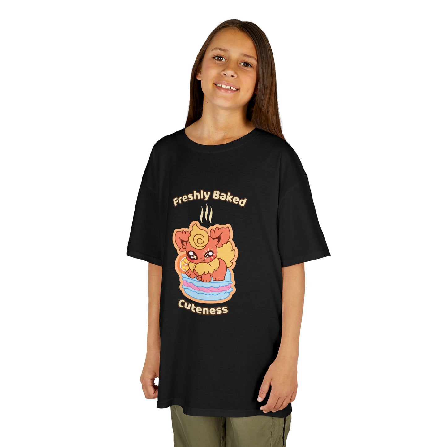 Kids Tee — Cute "Freshly Baked Cuteness" Flamzest Graphic