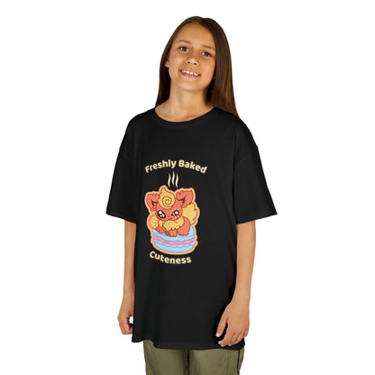 Kids Tee — Cute "Freshly Baked Cuteness" Flamzest Graphic