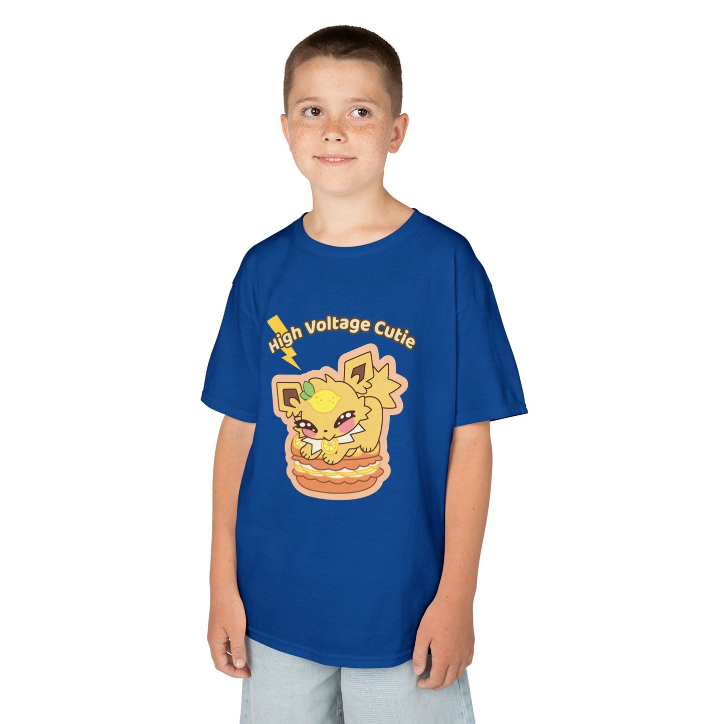 Kids Tee — Cute Honeylemolt "High Voltage Cutie" Graphic