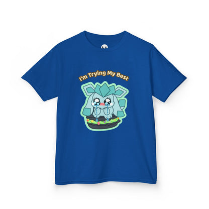 Kids Tee — Cute "I'm Trying My Best" Glaycegem Graphic