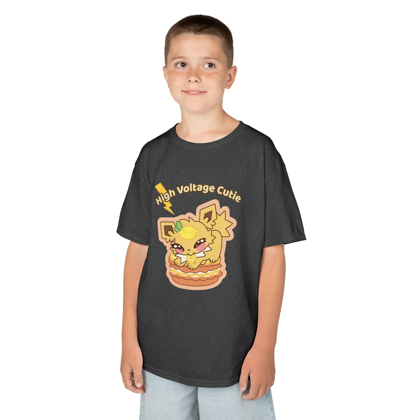 Kids Tee — Cute Honeylemolt "High Voltage Cutie" Graphic