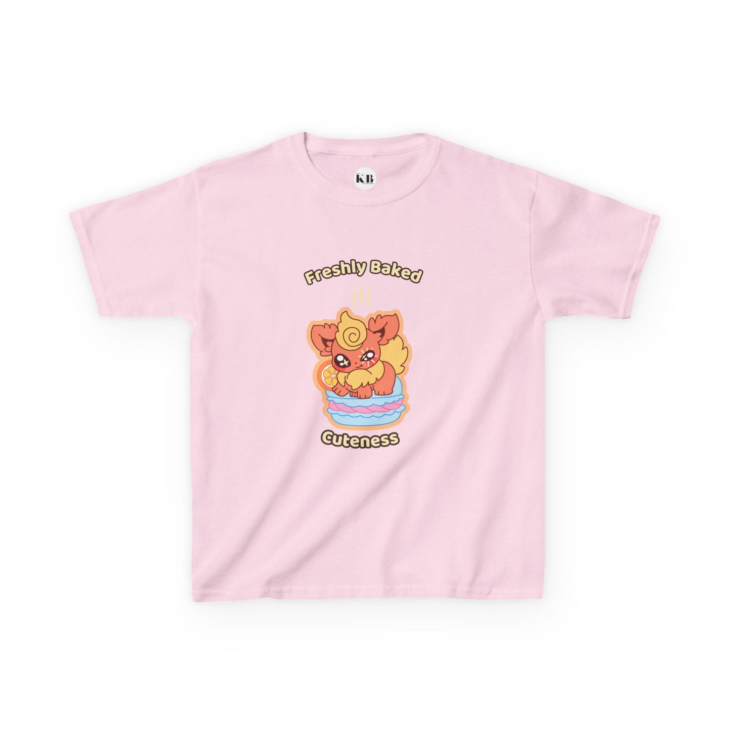 Kids Tee — Cute "Freshly Baked Cuteness" Flamzest Graphic