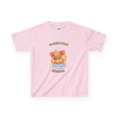 Kids Tee — Cute "Freshly Baked Cuteness" Flamzest Graphic