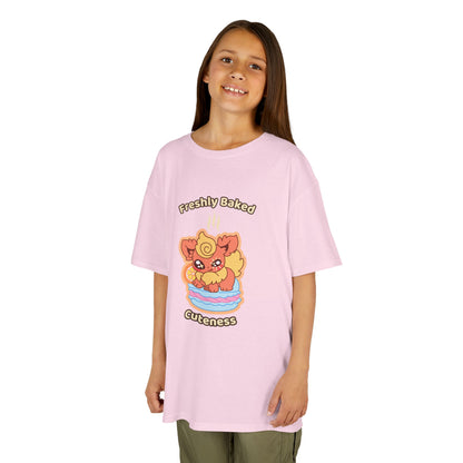 Kids Tee — Cute "Freshly Baked Cuteness" Flamzest Graphic
