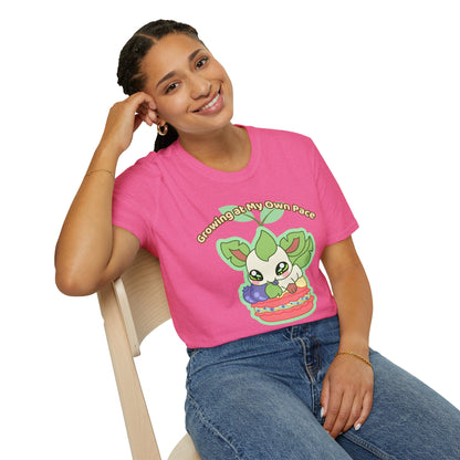 Growing At My Own Pace Leafberry  — Graphic Tee