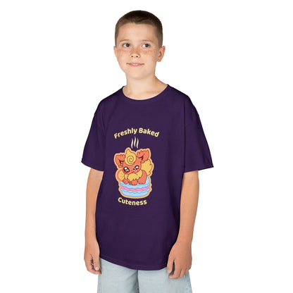 Kids Tee — Cute "Freshly Baked Cuteness" Flamzest Graphic