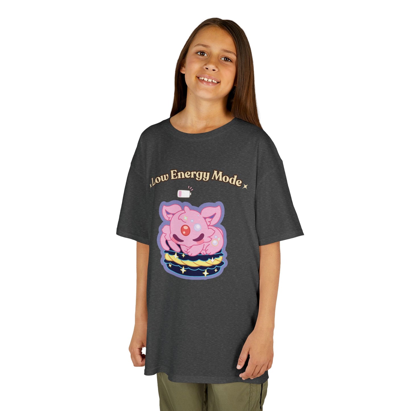 Kids Tee — Cute "Low Energy Mode" Dreamyeon Graphic