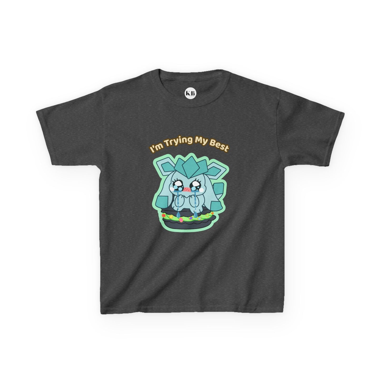 Kids Tee — Cute "I'm Trying My Best" Glaycegem Graphic