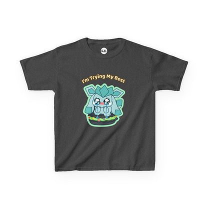 Kids Tee — Cute "I'm Trying My Best" Glaycegem Graphic