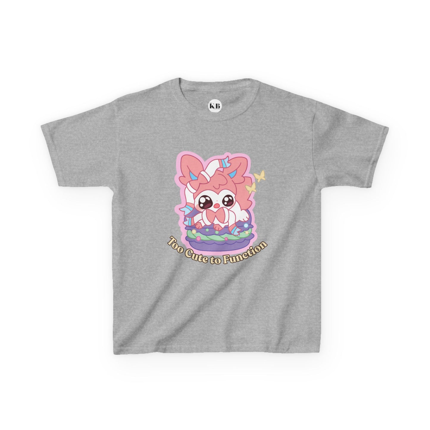 Kids Tee — Cute "Too Cute to Function" Sylvepuff