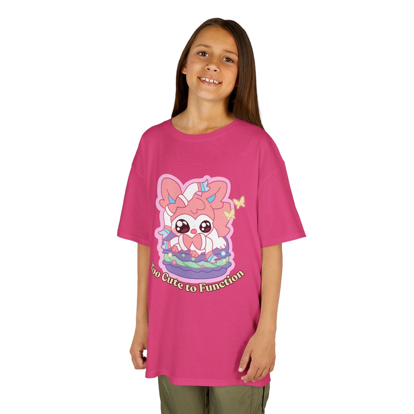 Kids Tee — Cute "Too Cute to Function" Sylvepuff