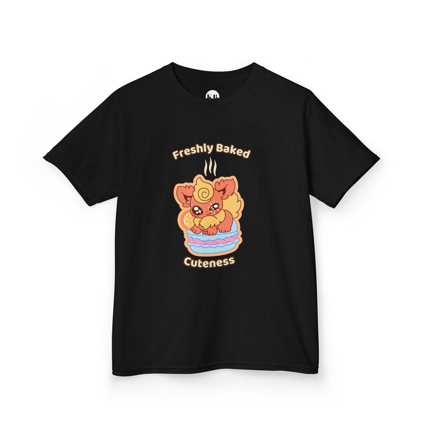 Kids Tee — Cute "Freshly Baked Cuteness" Flamzest Graphic