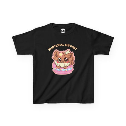 Kids Tee — Cute "Emotional Support"  Sugavee Graphic