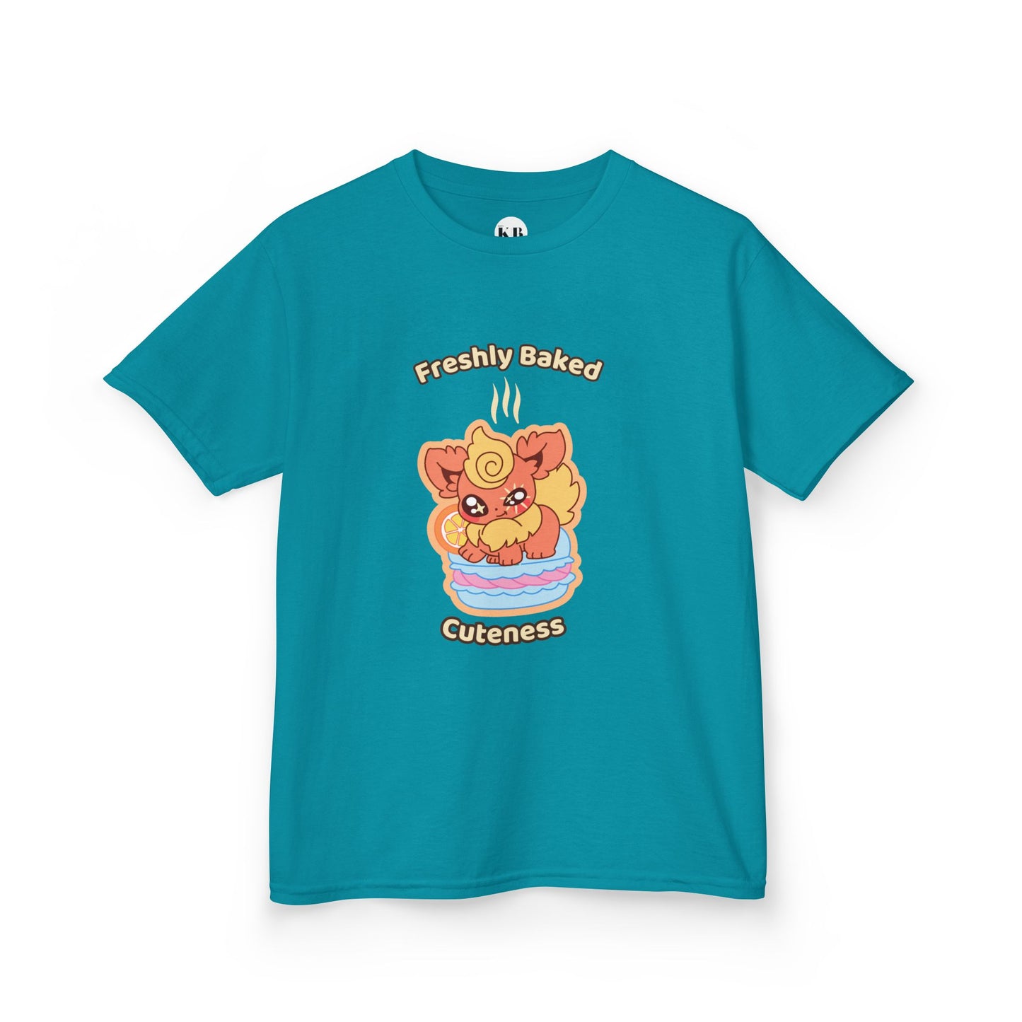 Kids Tee — Cute "Freshly Baked Cuteness" Flamzest Graphic