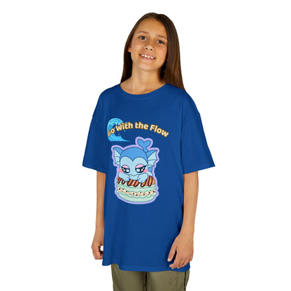 Kids Tee — Cute "Go With the Flow" Vapochocomint Graphic