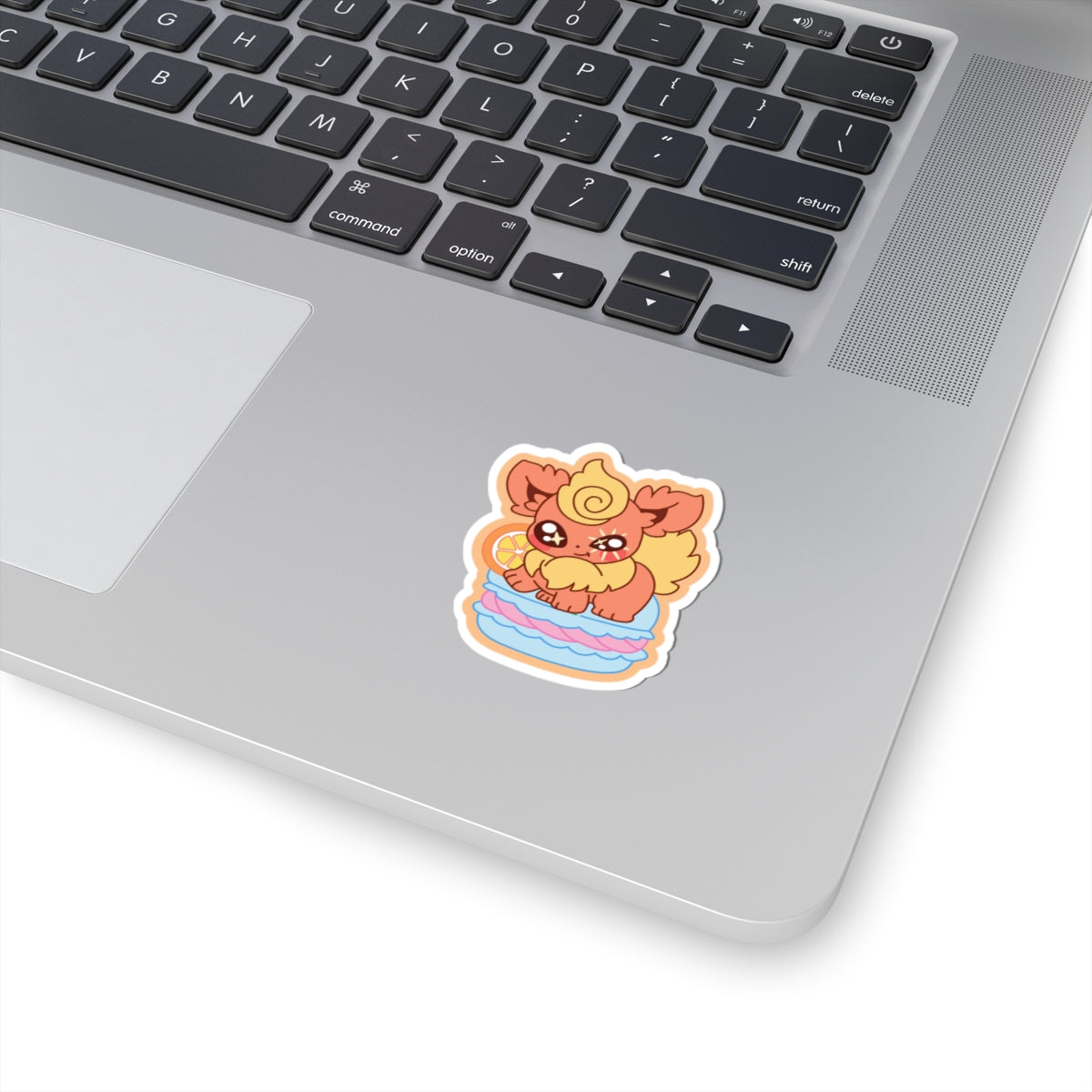 Flamezest Macaron Sticker — Cute Anime Kiss-Cut Decal