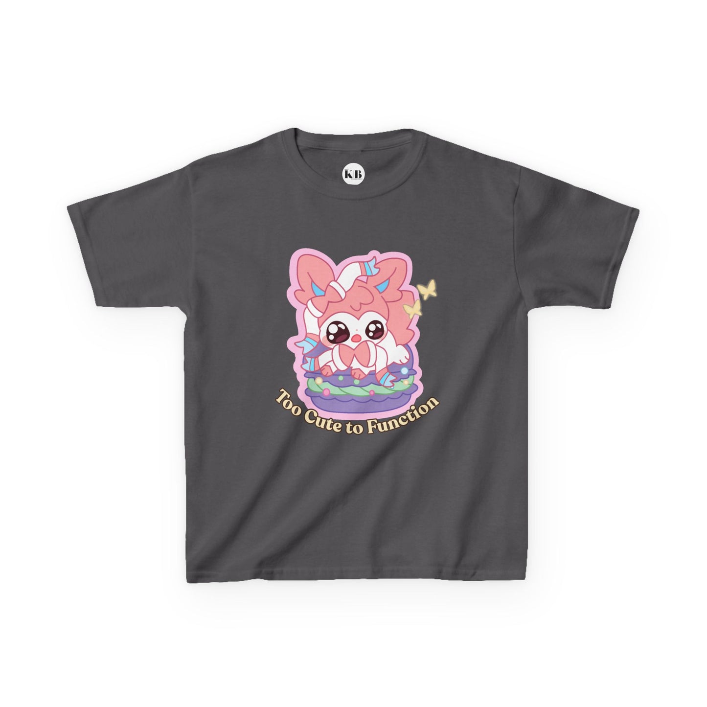 Kids Tee — Cute "Too Cute to Function" Sylvepuff